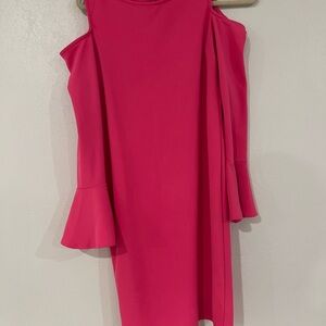 Elegant Pink Off-Shoulder Dress